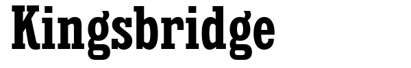 Kingsbridge font preview